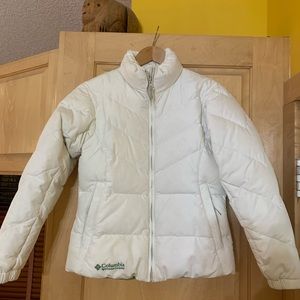 Columbia Women’s Small White Puffer Winter Coat